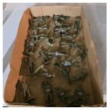 Flat of Vintage Toy Soldiers