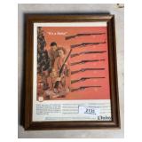 Framed Vintage Daisy BB Gun Advertisement