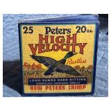 Vintage Peters High Velocity 20 ga Shotshells