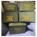 4 USGI 50 cal Ammo Cans