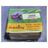 Sierra Matchking 22 cal 69 grain HPBT