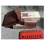 308 Winchester Ammo & Leather Pouch