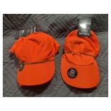 2 Hunter Orange Hat & Vest Sets