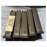 5 Glock 17 Magazines