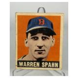 1948 Leaf Warren Spahn Baseball Card