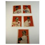 Lot of 5 Vintage 1949 Bowman Baseball Cards