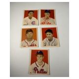 Lot of 5 Vintage 1949 Bowman Baseball Cards
