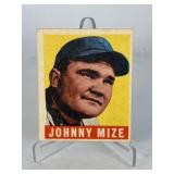 1948 Leaf Johnny Mize Rookie Baseball Card
