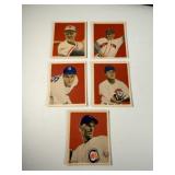 Lot of 5 Vintage 1949 Bowman Baseball Cards