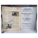 Mickey Mantle Autographed Magazine Page