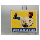 1948 Leaf Johnny VanderMeer Baseball Card