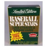 1986 Fleer Ltd Ed Baseball Superstars Card Set