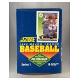 1992 Score Series 1 Baseball Cards Hobby Box