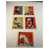 Lot of 5 Vintage 1948 Leaf Baseball Cards