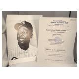 Hank Aaron Autographed Magazine Page