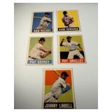 Lot of 5 Vintage 1948 Leaf Baseball Cards