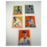 Lot of 5 Vintage 1948 Leaf Baseball Cards