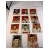 Lot of 12 Vintage 1949 Bowman Baseball Cards