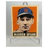 1948 Leaf Warren Spahn Baseball Card