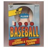 1990 Fleer Baseball Cards Wax Box