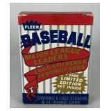 1986 Fleer Ltd Ed Major League Leaders Card Set