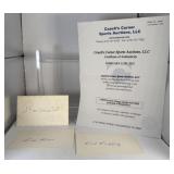 Stan Musial & Other Autographed HOF Post Cards