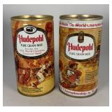 2 Hudepohl Cincinnati Reds Beer Cans