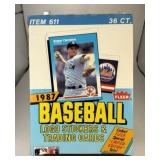 1987 Fleer Baseball Cards Wax Box