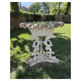 Antique Victorian Cast Iron Garden Planter / Urn