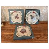 3 Lenox Holiday Collector Plates