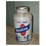 Sterling Beer Big Mouth Glass Bottle