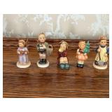 5 Miniature Hummel Figurines