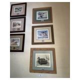 3 Framed Limited Edition Duck Prints & Stamps
