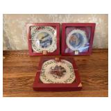 3 Lenox Holiday Collector Plates