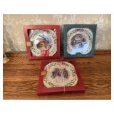 3 Lenox Holiday Collector Plates