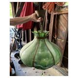 Green Stain Glass Hanging Shade