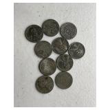 10 Steel Pennies
