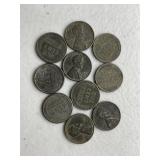 10 Steel Pennies