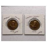 Lot of 2 Presidential Commemorative Coins