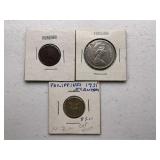 Lot of 3 Foreign Coins