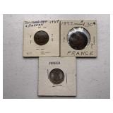 Lot of 3 Foreign Coins