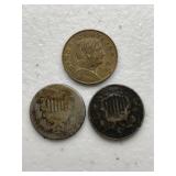 Lot of 3 Foreign Coins