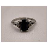 Sterling Silver Onyx Ring