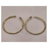 Large Hoop Crystal Earrings