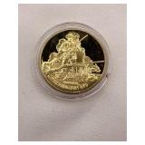 24K Gold Layered Arms Commemorative Coin