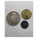 Lot of 3 Foreign Coins