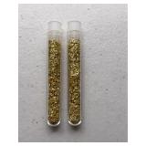 Two 24K Gold Flakes in Bottle