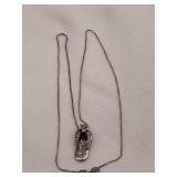Sterling Silver Flip Flop Necklace