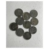 10 Steel Pennies