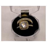 Beautiful White Sapphire Wedding Set